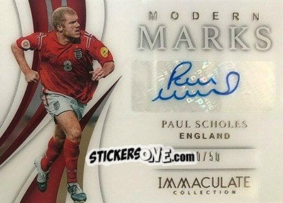 Sticker Paul Scholes - Immaculate Soccer 2018-2019 n. MM-PS - Panini