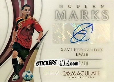 Sticker Xavi Hernandez - Immaculate Soccer 2018-2019 n. MM-XH - Panini