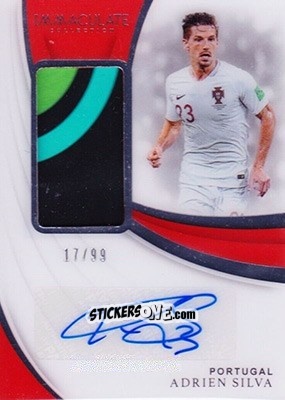 Sticker Adrien Silva - Immaculate Soccer 2018-2019 n. PA-ASI - Panini