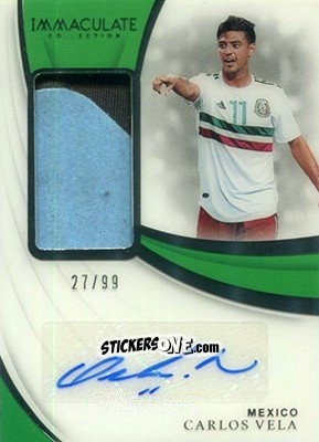 Sticker Carlos Vela - Immaculate Soccer 2018-2019 n. PA-CVE - Panini