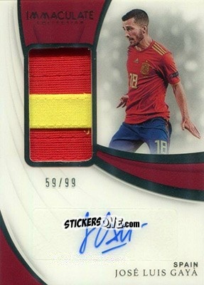 Sticker Jose Luis Gaya - Immaculate Soccer 2018-2019 n. PA-JLG - Panini