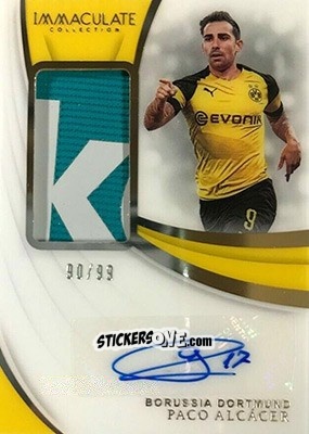 Sticker Paco Alcacer - Immaculate Soccer 2018-2019 n. PA-PA - Panini