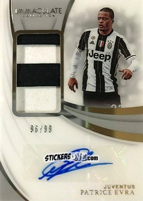 Sticker Patrice Evra - Immaculate Soccer 2018-2019 n. PA-PE - Panini