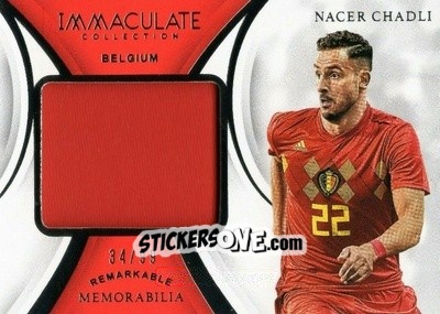 Sticker Nacer Chadli - Immaculate Soccer 2018-2019 n. RM-NC - Panini