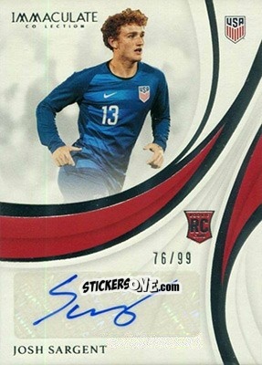 Sticker Josh Sargent - Immaculate Soccer 2018-2019 n. RA-JSA - Panini