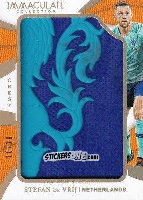 Sticker Stefan de Vrij - Immaculate Soccer 2018-2019 n. TC-SDV - Panini
