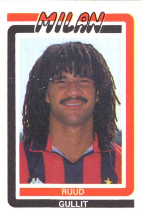 Sticker Ruud Gullit - Calcio 1988 n. 157 - Euroflash
