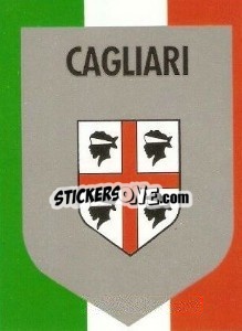 Figurina Scudetto Cagliari - Calcioflash 1992 - Euroflash