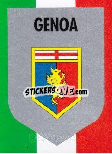 Figurina Scudetto Genoa - Calcioflash 1992 - Euroflash