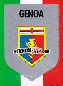 Sticker Scudetto Genoa - Calcioflash 1992 n. SC8 - Euroflash