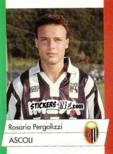 Sticker Rosario Pergolizzi - Calcioflash 1992 n. 3 - Euroflash