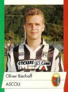 Sticker Oliver Bierhoff - Calcioflash 1992 n. 10 - Euroflash