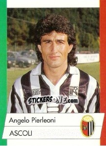 Sticker Angelo Pierleoni - Calcioflash 1992 n. 11 - Euroflash