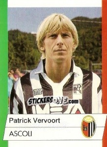 Sticker Patrick Vervoort - Calcioflash 1992 n. 12 - Euroflash
