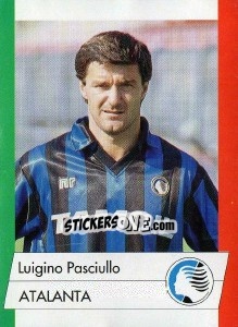 Sticker Luigino Pasciullo - Calcioflash 1992 - Euroflash