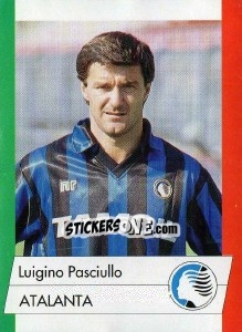 Sticker Luigino Pasciullo - Calcioflash 1992 n. 16 - Euroflash