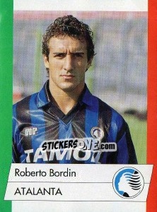 Sticker Roberto Bordin - Calcioflash 1992 - Euroflash