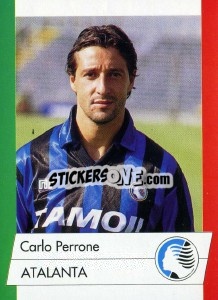 Sticker Carlo Perrone - Calcioflash 1992 - Euroflash