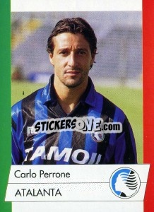 Sticker Carlo Perrone - Calcioflash 1992 n. 21 - Euroflash