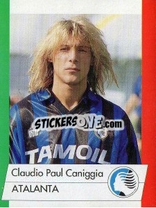 Sticker Claudio Paul Caniggia - Calcioflash 1992 - Euroflash