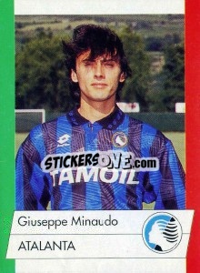 Sticker Giuseppe Minaudo - Calcioflash 1992 - Euroflash