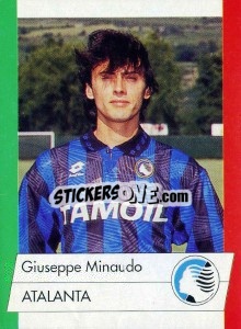 Sticker Giuseppe Minaudo - Calcioflash 1992 n. 26 - Euroflash