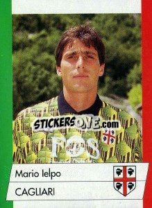 Sticker Mario Ielpo - Calcioflash 1992 - Euroflash