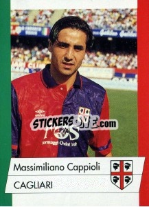Sticker Massimiliano Cappioli - Calcioflash 1992 n. 47 - Euroflash