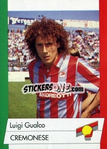 Sticker Luigi Gualco - Calcioflash 1992 n. 57 - Euroflash