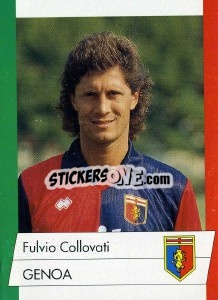 Sticker Fulvio Collovati - Calcioflash 1992 - Euroflash