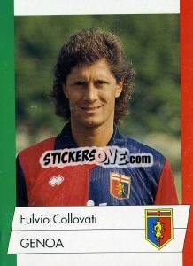 Sticker Fulvio Collovati - Calcioflash 1992 n. 95 - Euroflash