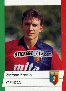 Sticker Stefano Eranio - Calcioflash 1992 n. 96 - Euroflash