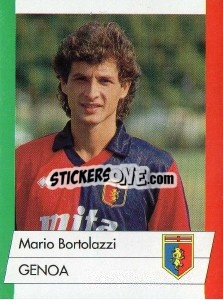 Figurina Mario Bortolazzi - Calcioflash 1992 - Euroflash
