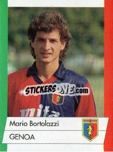 Sticker Mario Bortolazzi - Calcioflash 1992 n. 100 - Euroflash