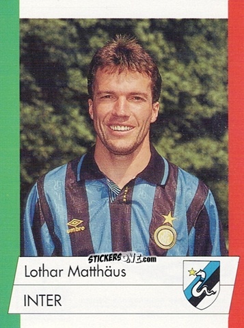 Sticker Lothar Matthäus - Calcioflash 1992 n. 116 - Euroflash