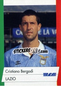 Cromo Cristiano Bergodi - Calcioflash 1992 n. 132 - Euroflash