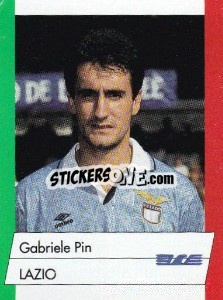 Cromo Gabriele Pin - Calcioflash 1992 - Euroflash