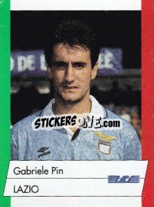 Sticker Gabriele Pin - Calcioflash 1992 n. 134 - Euroflash