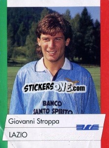 Sticker Giovanni Stroppa - Calcioflash 1992 n. 137 - Euroflash