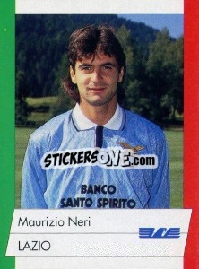 Sticker Maurizio Neri - Calcioflash 1992 n. 139 - Euroflash