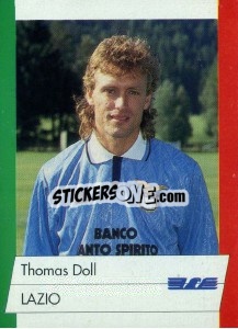 Sticker Thomas Doll - Calcioflash 1992 - Euroflash