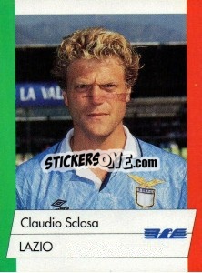 Sticker Claudio Sclosa - Calcioflash 1992 - Euroflash