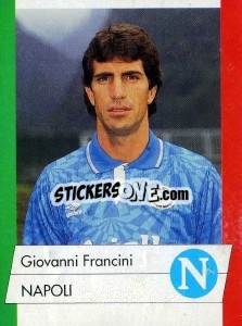 Cromo Giovanni Francini - Calcioflash 1992 - Euroflash