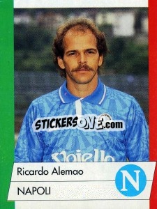 Sticker Ricardo Alemao - Calcioflash 1992 n. 164 - Euroflash