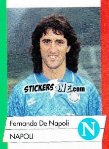 Sticker Fernando De Napoli - Calcioflash 1992 - Euroflash