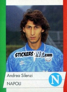 Sticker Andrea Silenzi - Calcioflash 1992 - Euroflash