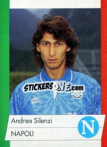 Sticker Andrea Silenzi - Calcioflash 1992 n. 166 - Euroflash