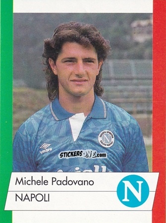 Cromo Michele Padovano - Calcioflash 1992 n. 169 - Euroflash