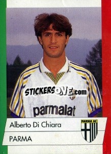 Sticker Alberto Di Chiara - Calcioflash 1992 - Euroflash