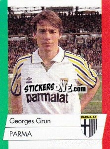 Sticker Georges Grun - Calcioflash 1992 - Euroflash
